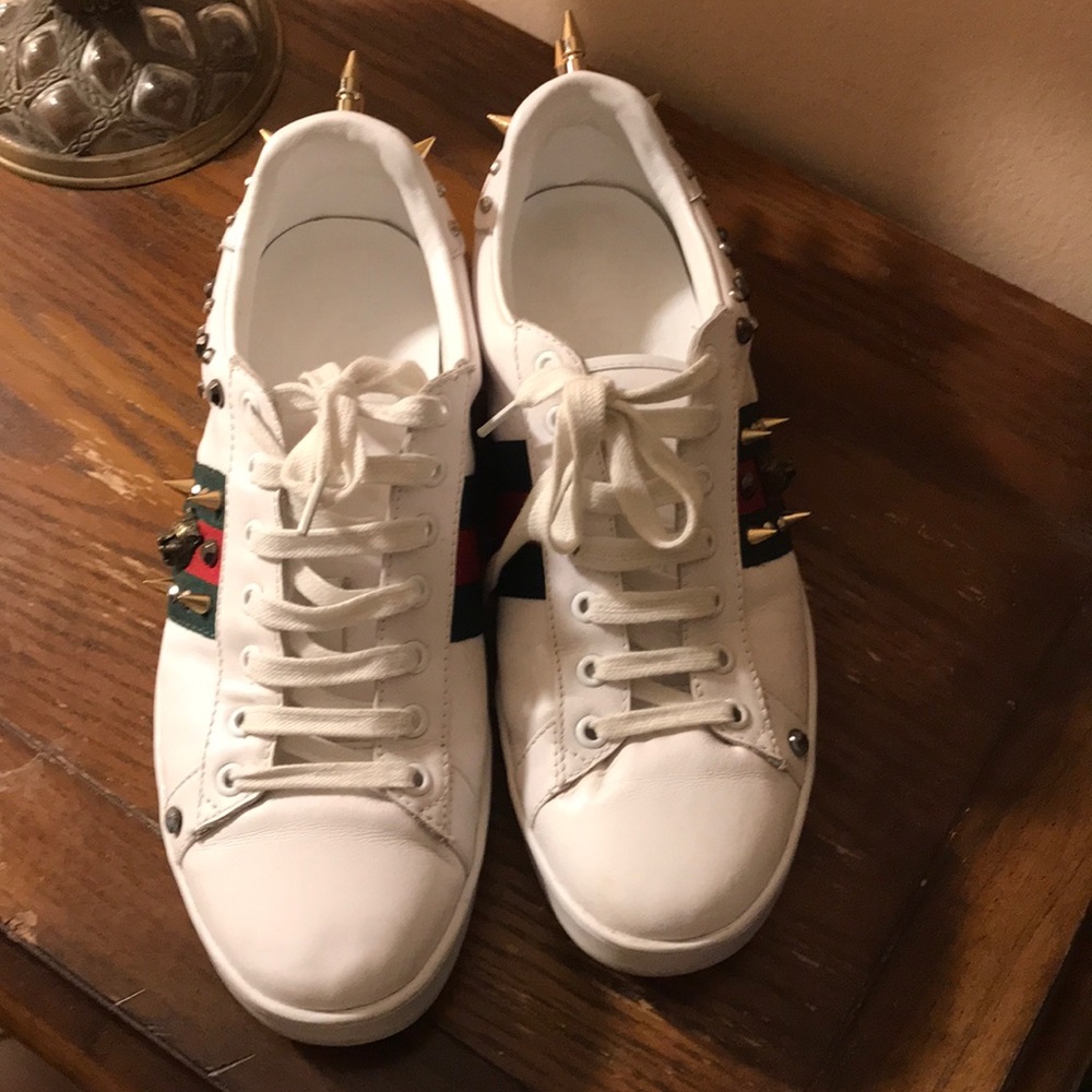 Gucci Ace Punk Studs Leather low top sneakers